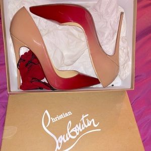 CHRISTIAN LOUBOUTIN ombré RED/NUDE 120 PUMPS